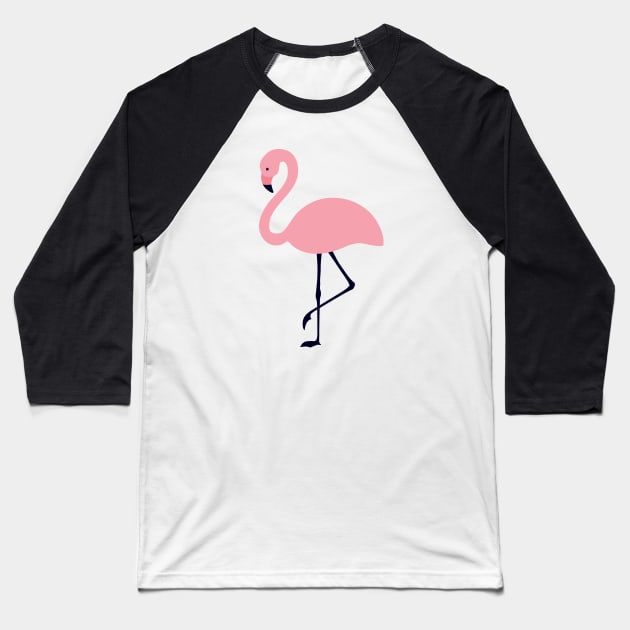 Pink Flamingo Baseball T-Shirt by themadesigns